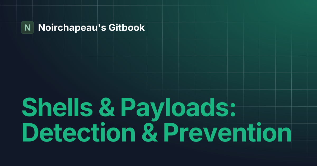 Shells & Payloads: Detection & Prevention | Noirchapeau's Gitbook